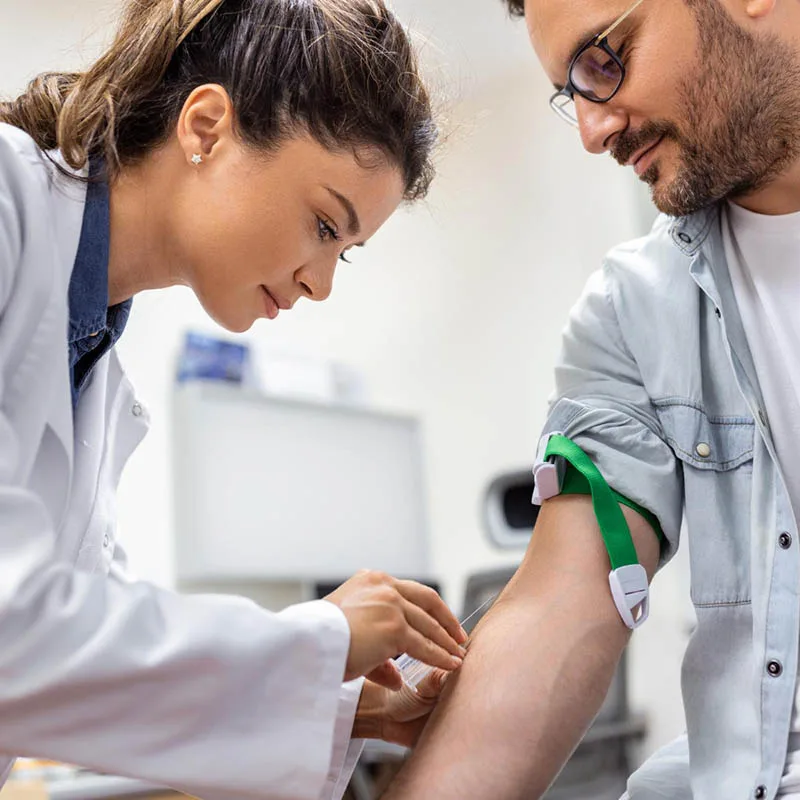 Procesamiento e inyección de células madre